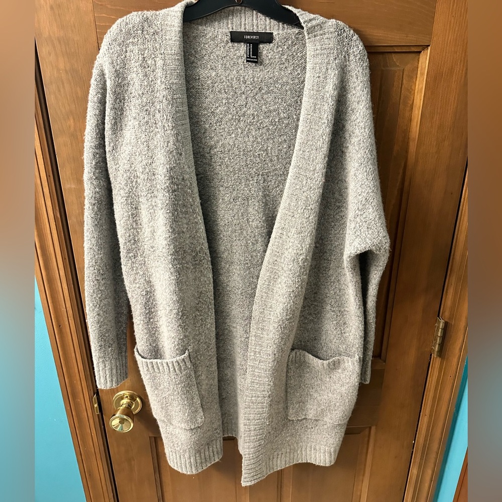 Gray cardigan from forever 21